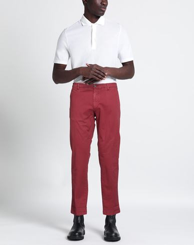 Man Pants Garnet Size 30 Cotton, Elastane