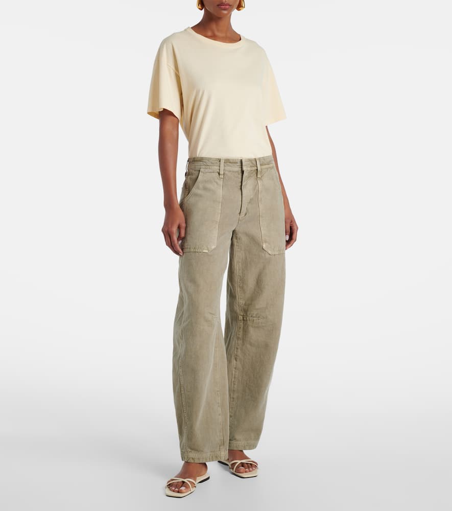 Rookie cotton barrel-leg cargo pants