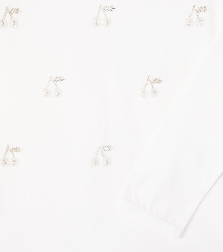 Jibou embellished cotton T-shirt