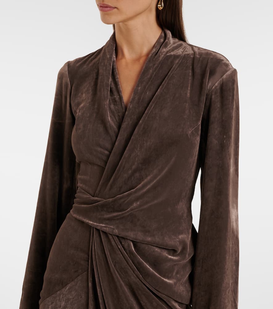 Wrap midi dress
