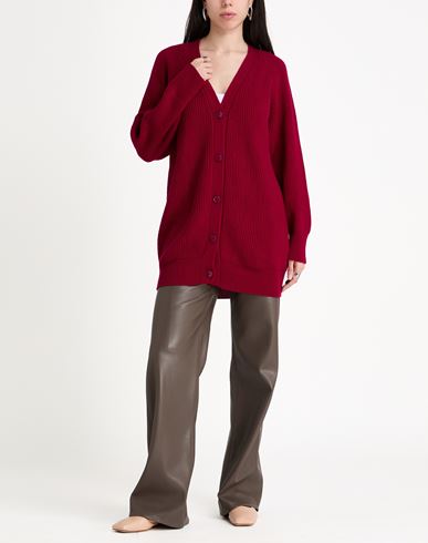 Woman Cardigan Garnet Size M Cashmere