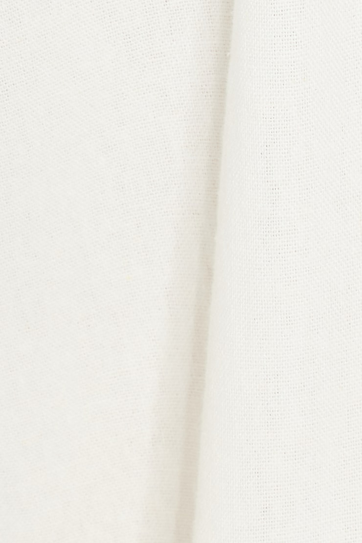 Linen Balloon Pants - White - Women Clothing
