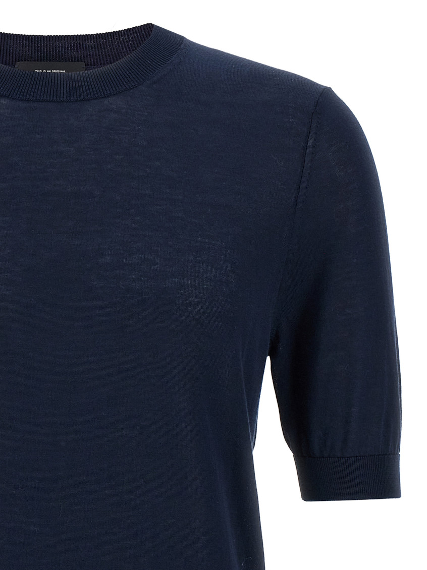 Blue Knit T-shirt