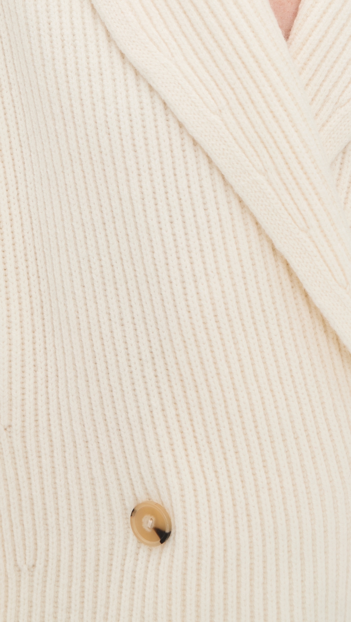 Draped Sweater Coat Off White