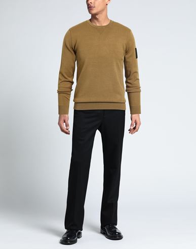 Man Sweater Military green Size S Recycled viscose, PBT