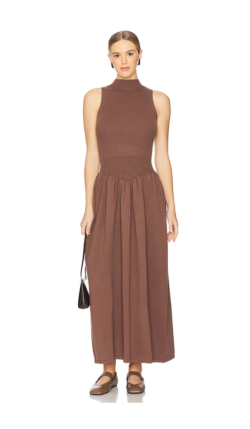Line & Dot SWEATERKLEID IANNA in Chocolate. Größe S. Also in L
