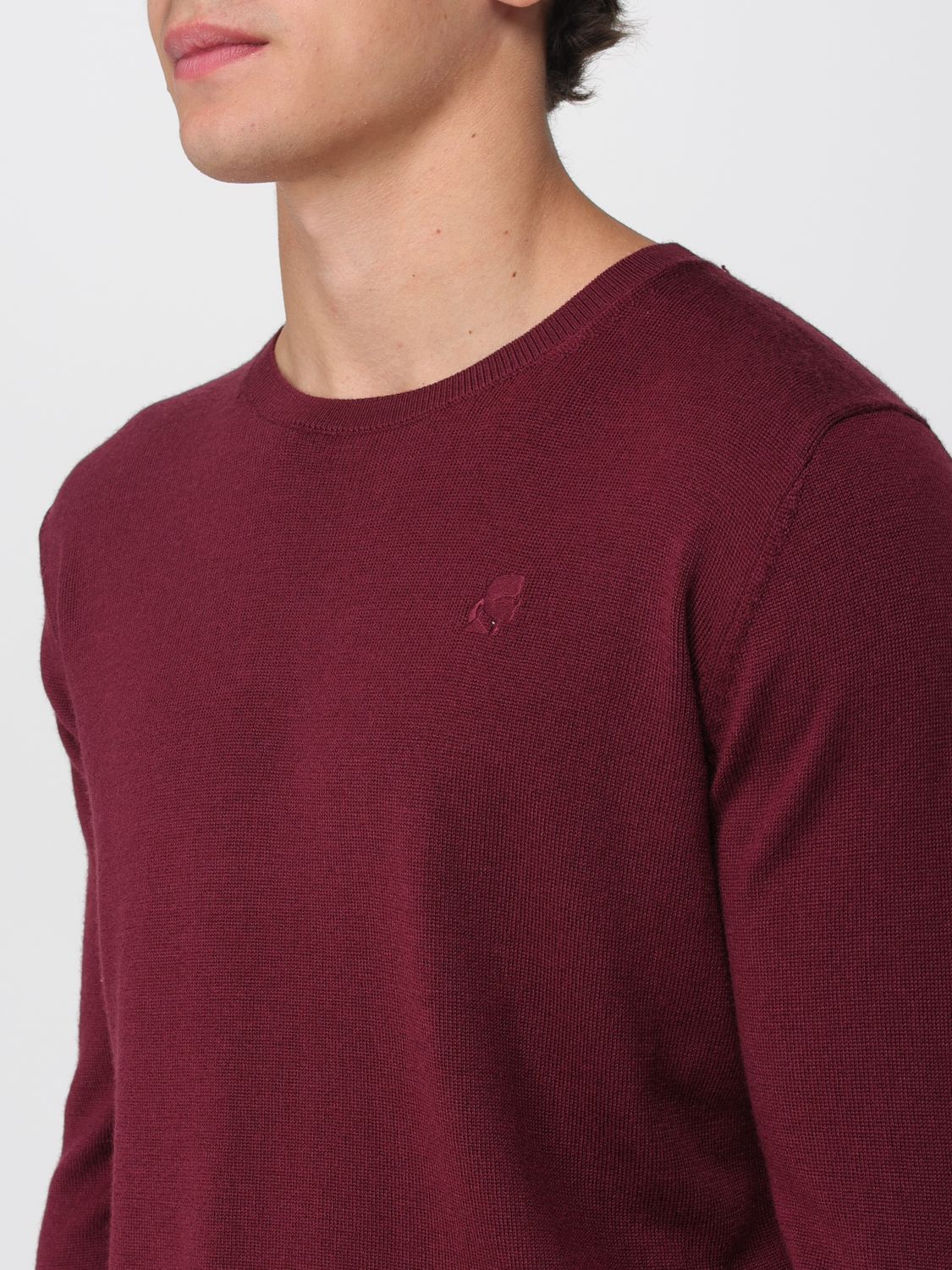 Sweater Men color Burgundy