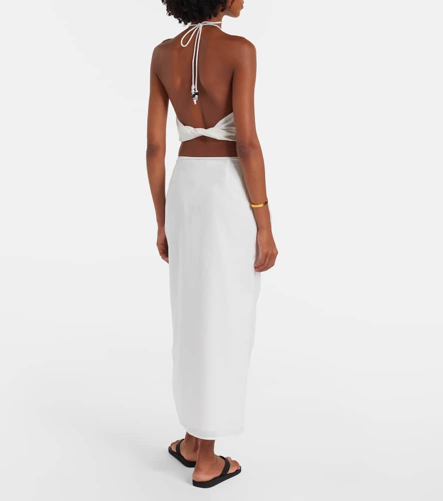 Azura cotton wrap skirt