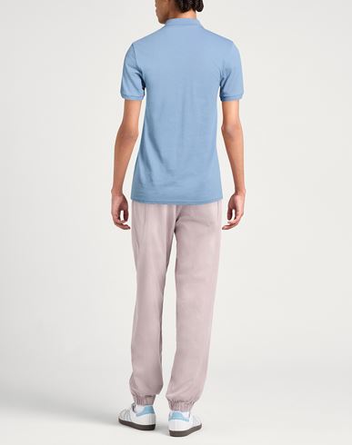 Man Polo shirt Light blue Size M Cotton