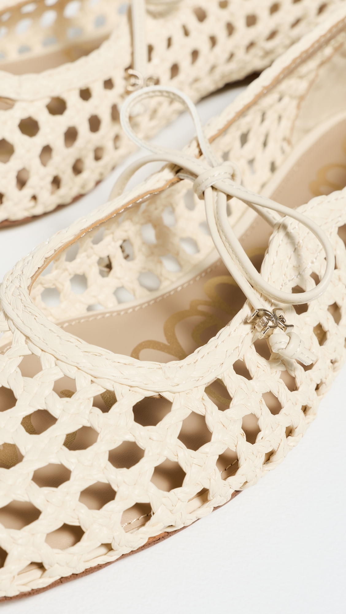 Marcie Woven Flats Modern Ivory Weave