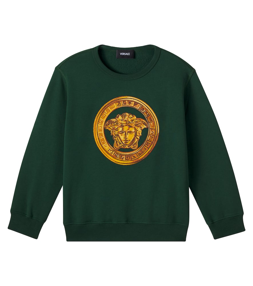 Medusa cotton jersey sweatshirt