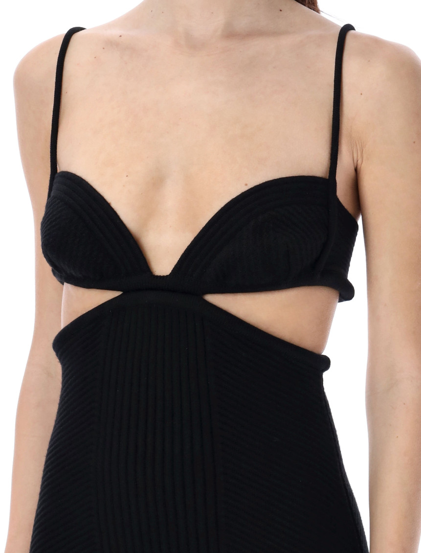 Cut Out Rib Mini Dress