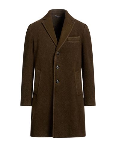 Man Coat Military green Size 38 Virgin Wool