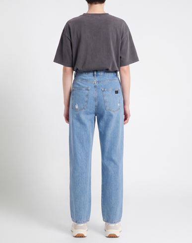 Woman Jeans Blue Size 10 Cotton, Elastane