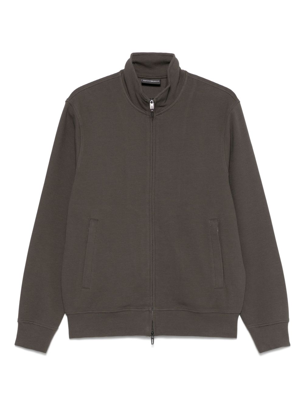 Emporio Armani zip-up sweatshirt - Brown