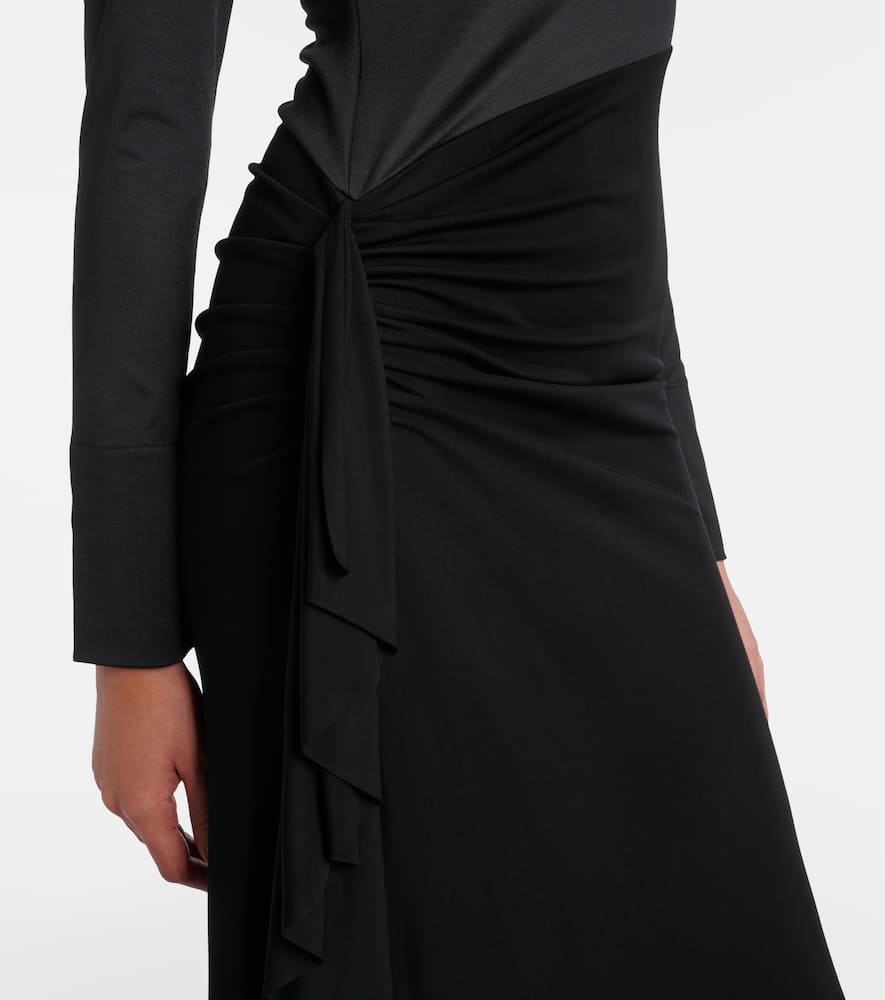 Gathered jersey gown