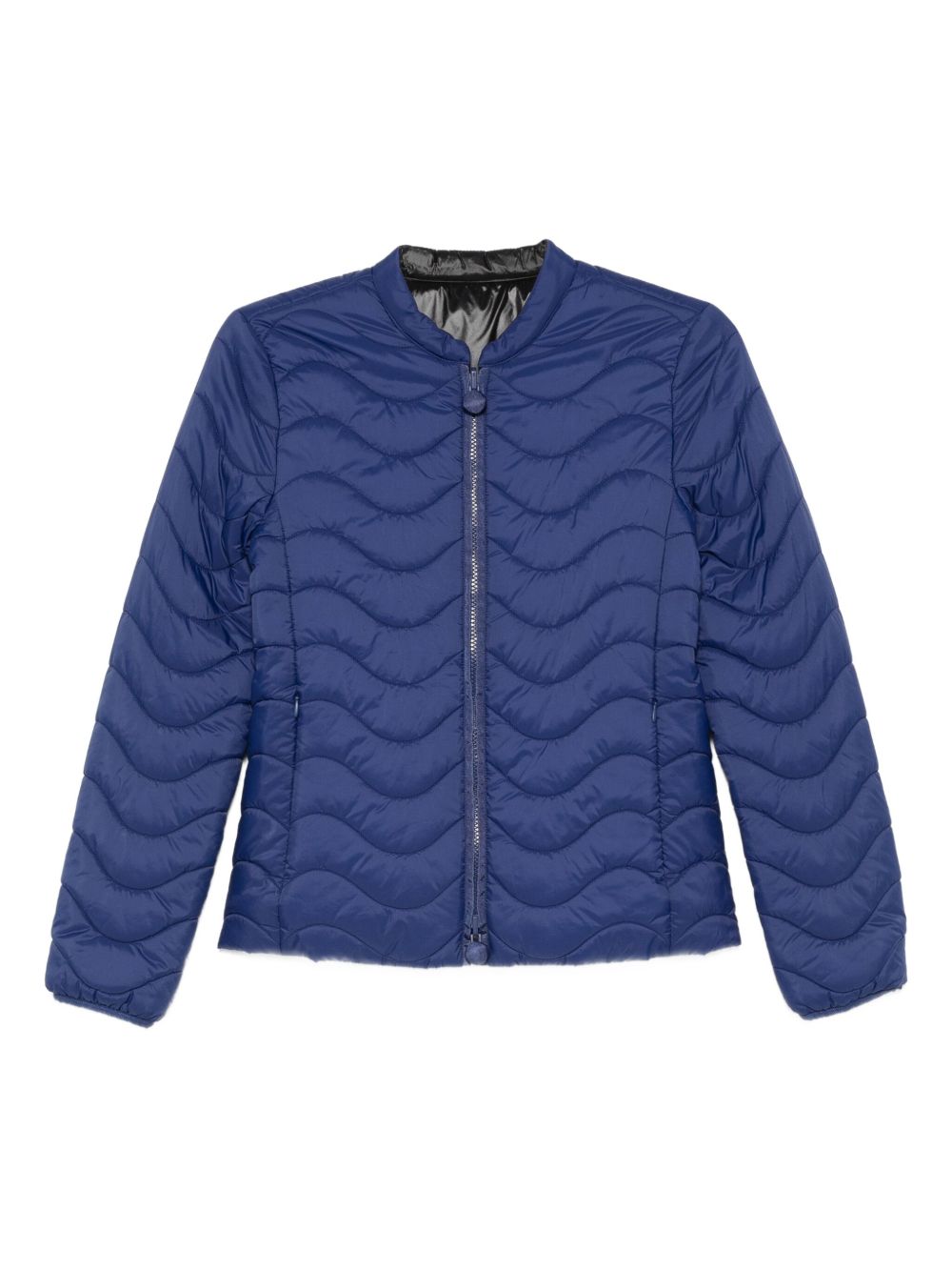 Wave-quilted jacket