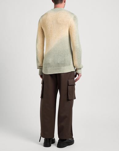 Man Sweater Sage green Size 36 Cotton, Polyamide