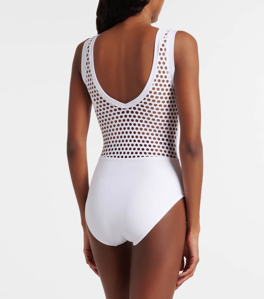 Aster open-knit swimsuit