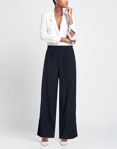 Woman Pants Midnight blue Size 10 Linen, Cotton