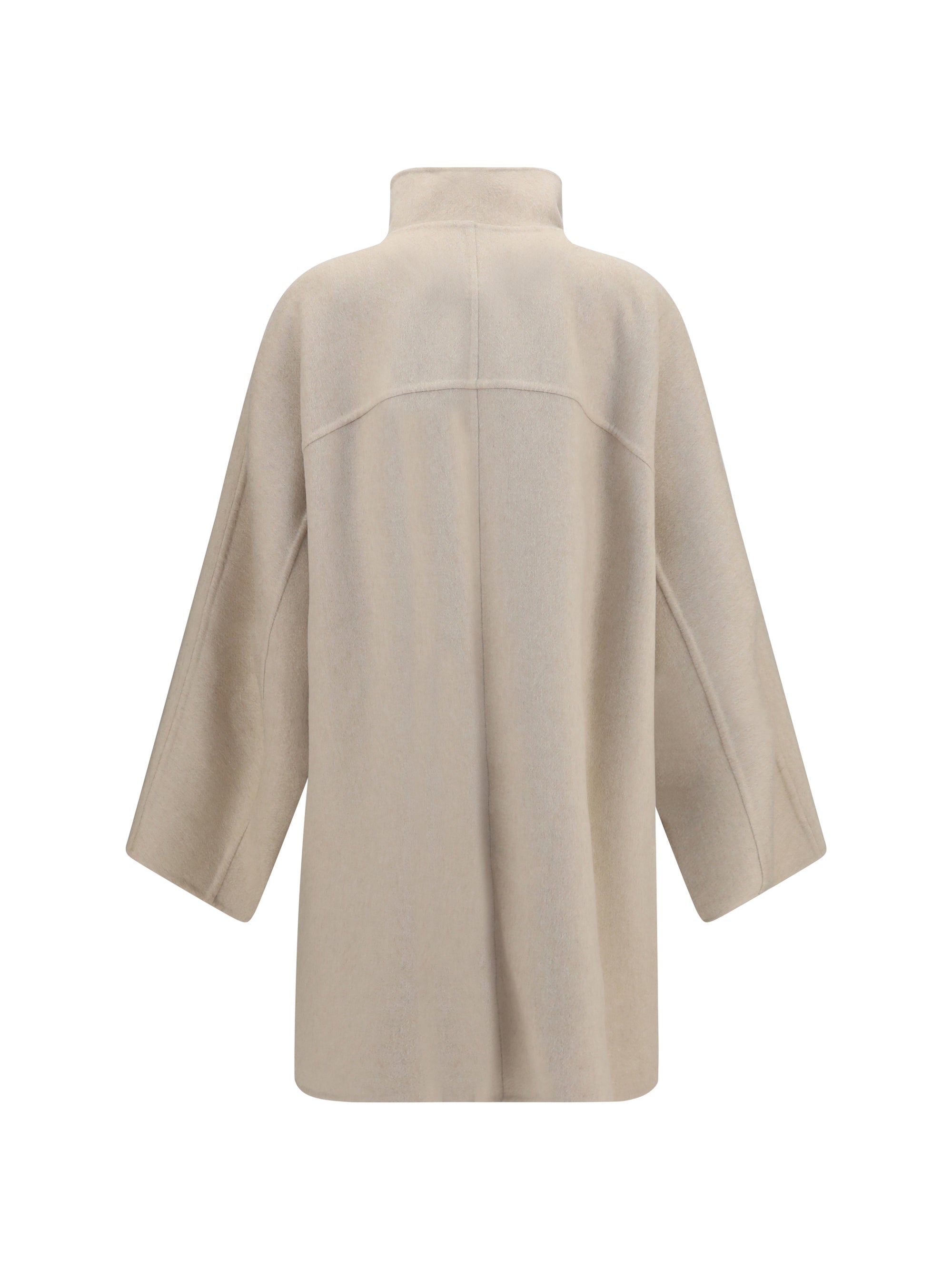 Double-Face Cashmere Coat — Beige