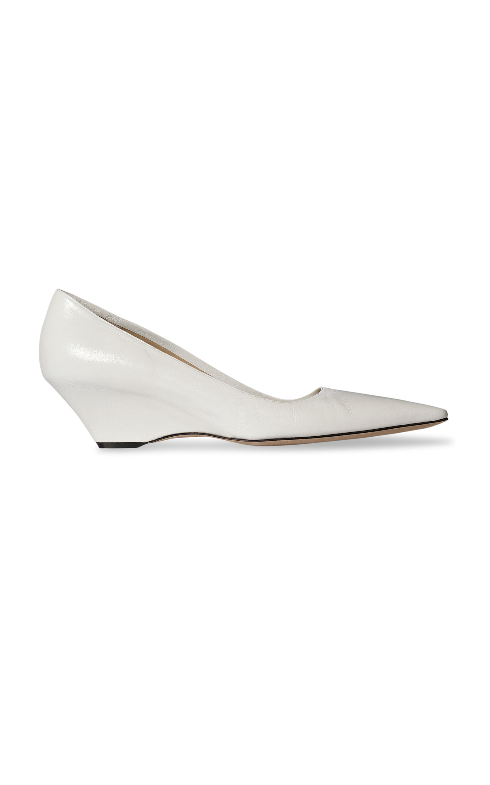 Liisa Leather Wedge Pumps - Moda Operandi