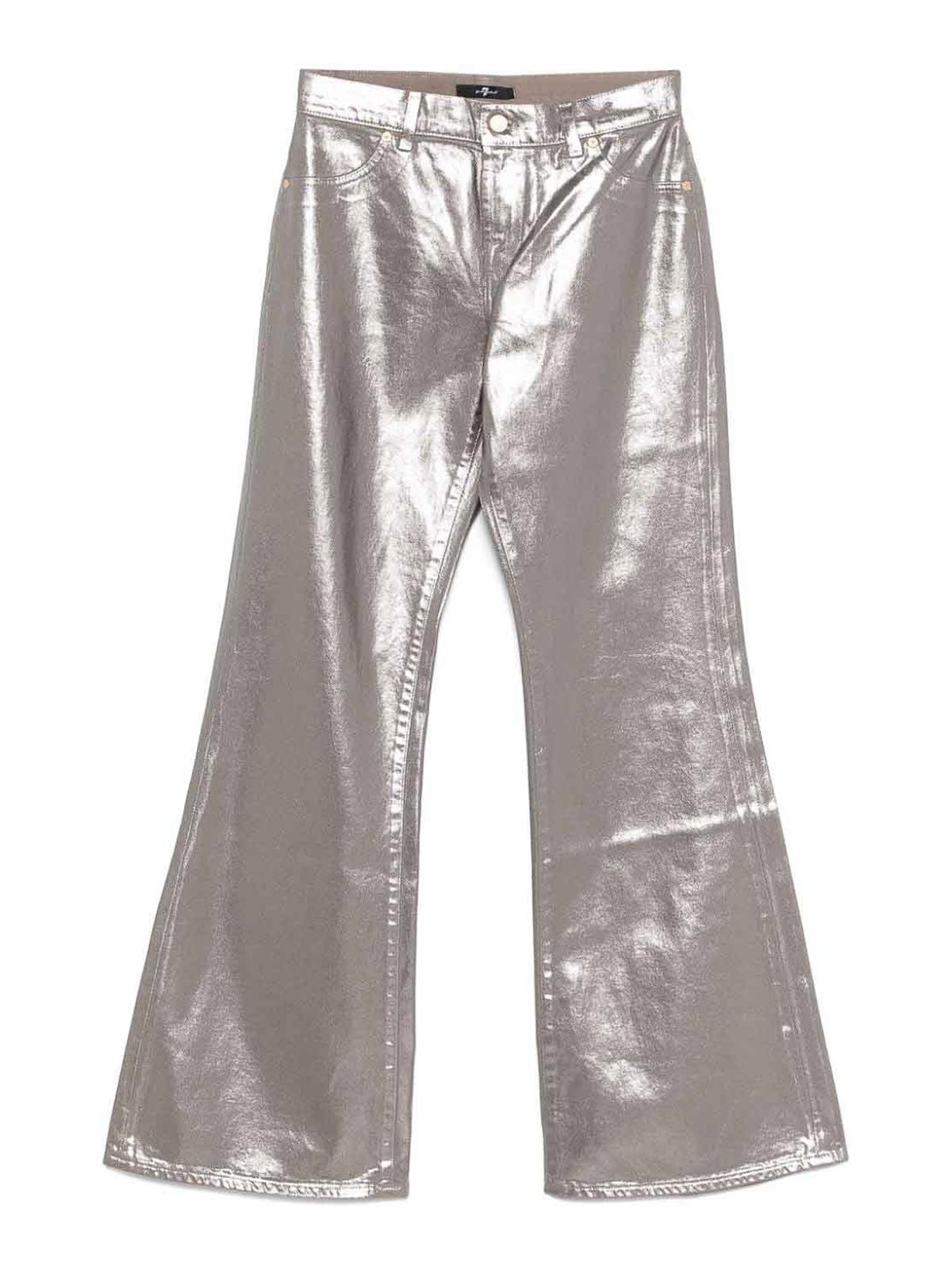 `Spencer Flare Coated Champagne` Jeans