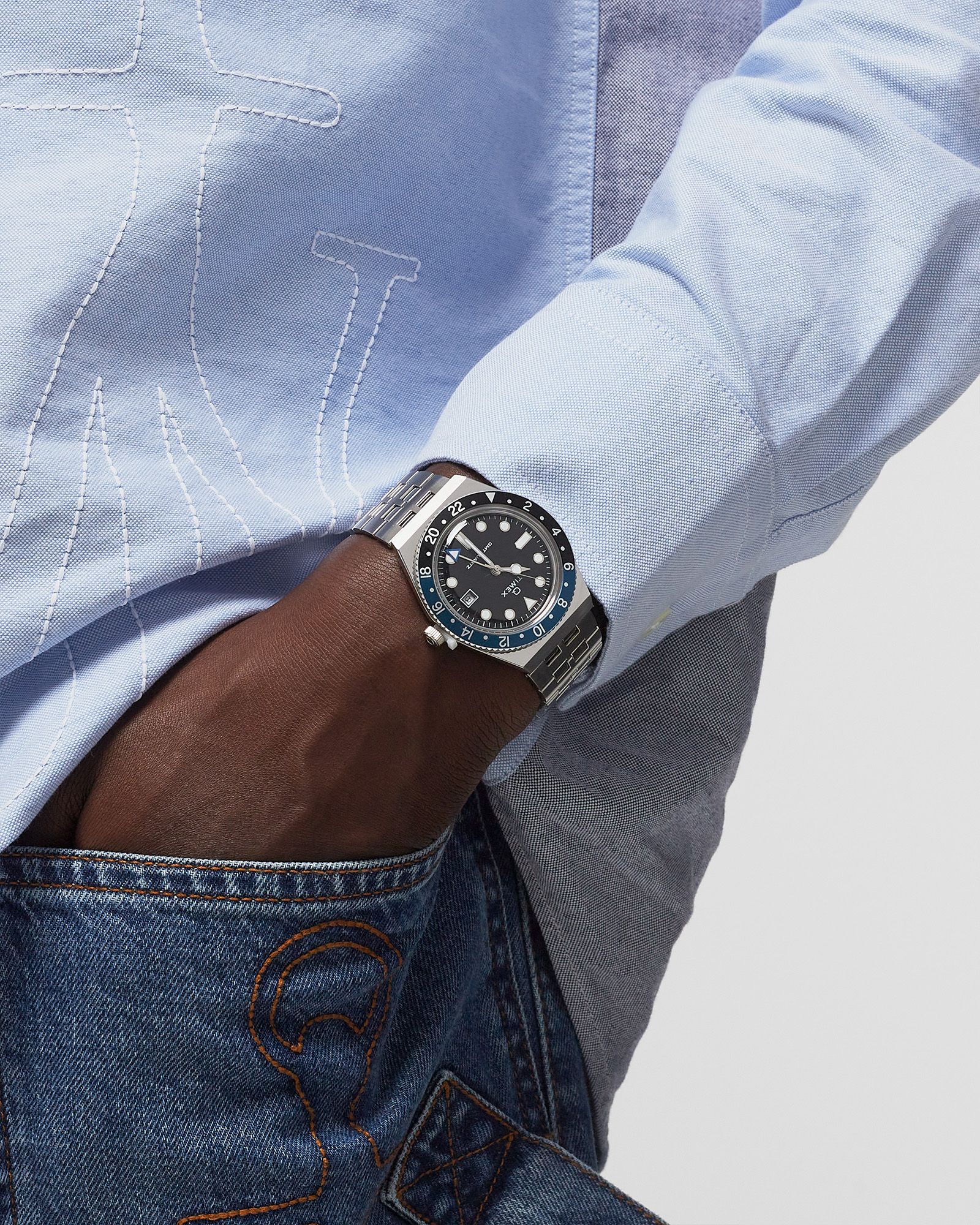 Q GMT silver male Watches now available at BSTN