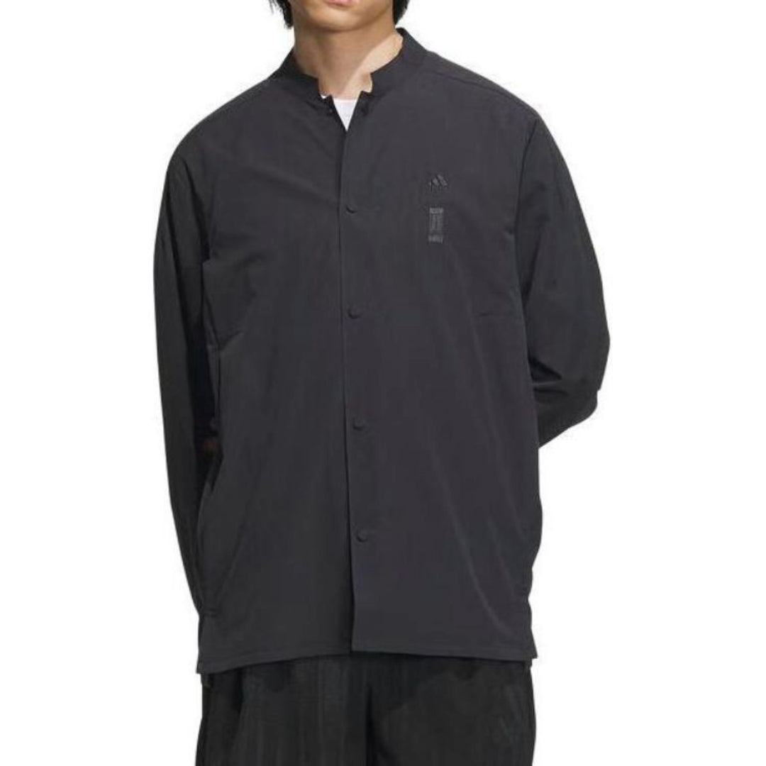 Premium Woven Sport Long Sleeve Shirt Asia Sizing 'Black'