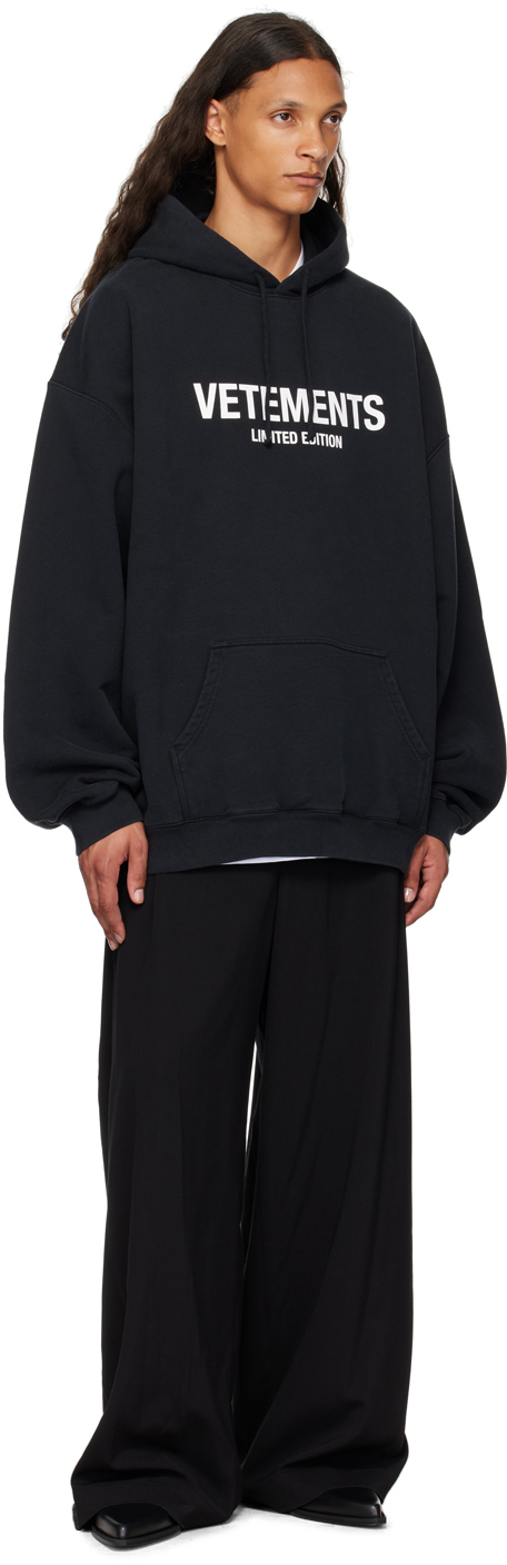 VETEMENTS Black 'Limited Edition' Hoodie