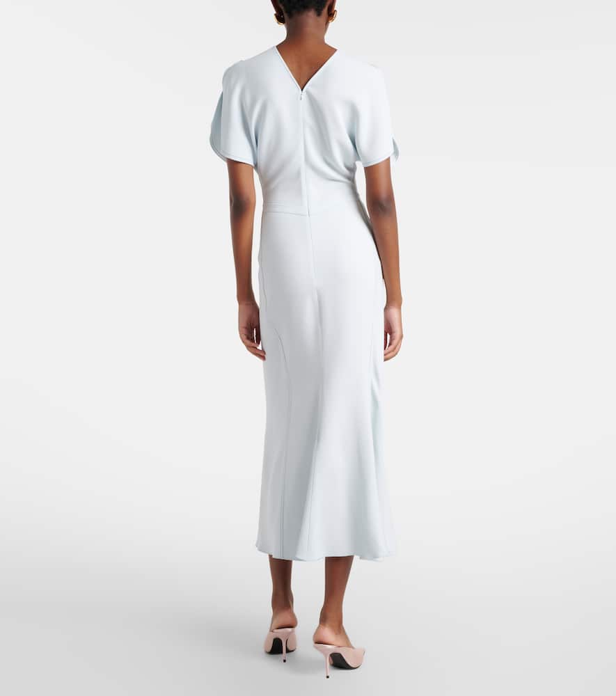 Gathered midi dress