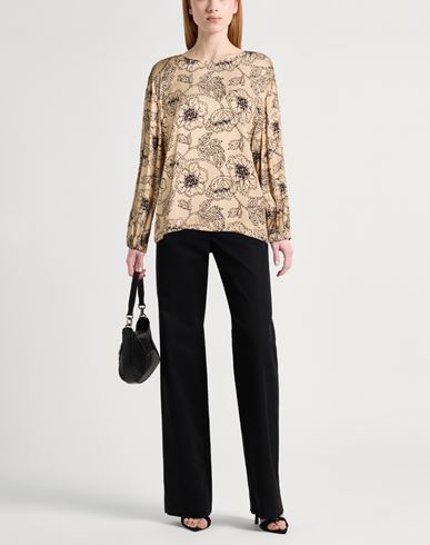 Woman Top Beige Size 10 Viscose