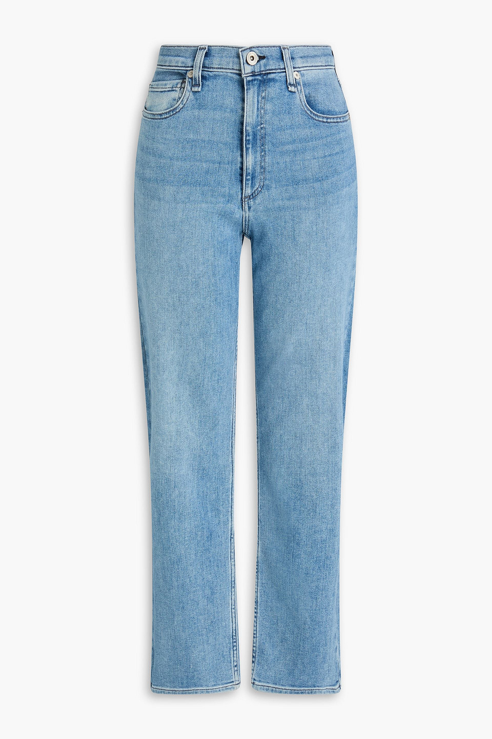 Hattie faded mid-rise straight-leg jeans - Blue - 30