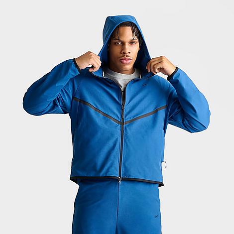 Men's Tech Shori Knit Full-Zip Windbreaker Jacket in Court Blue/Black
