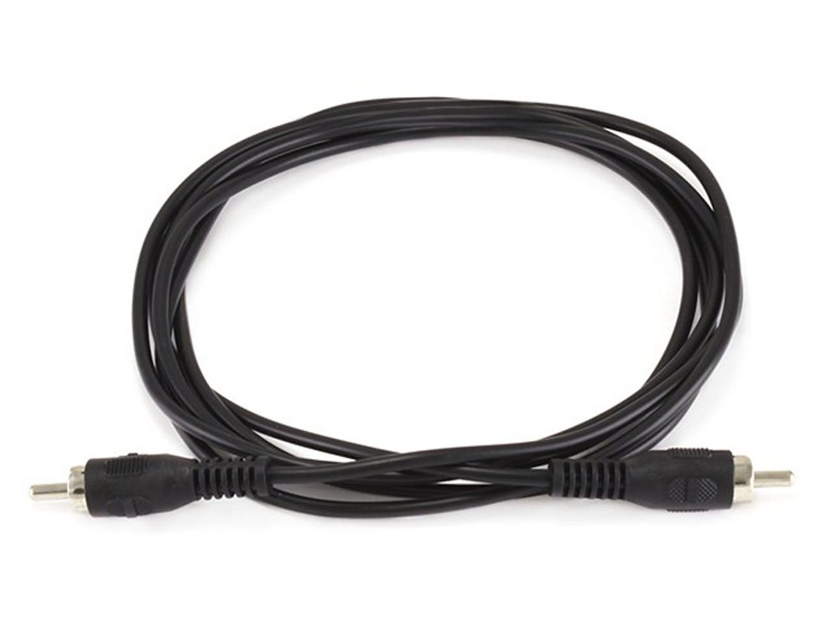 6ft RCA Plug/Plug M/M Cable - Black