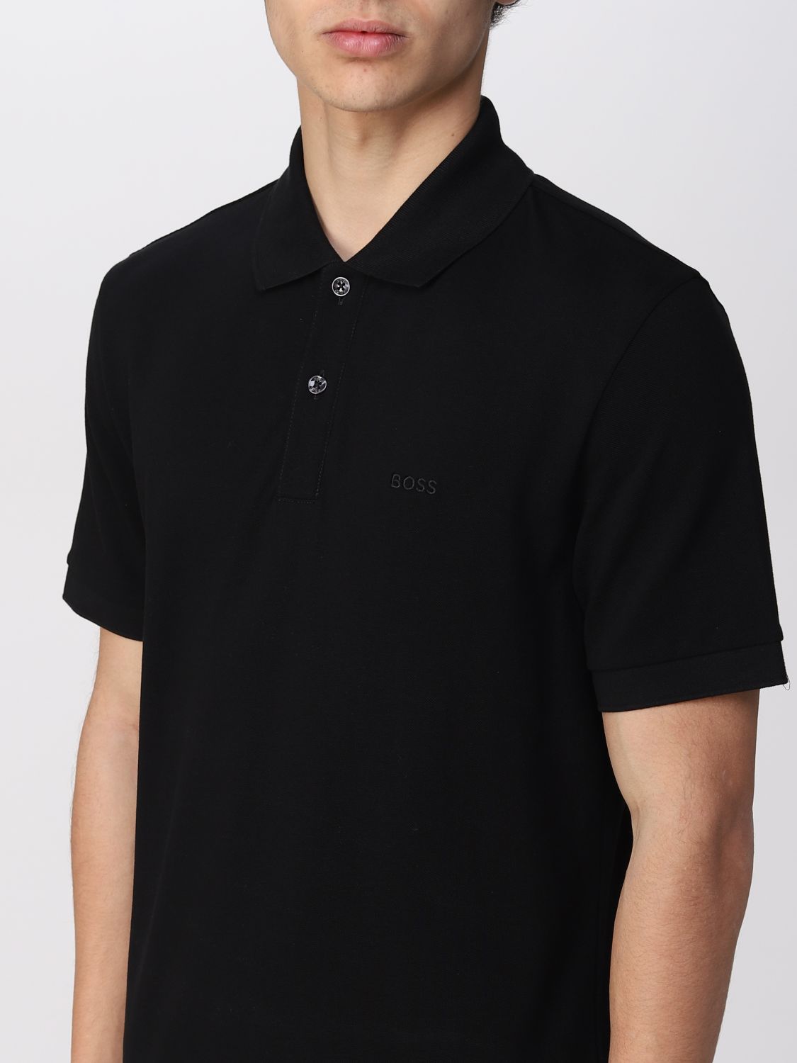 Polo Shirt Men colour Black