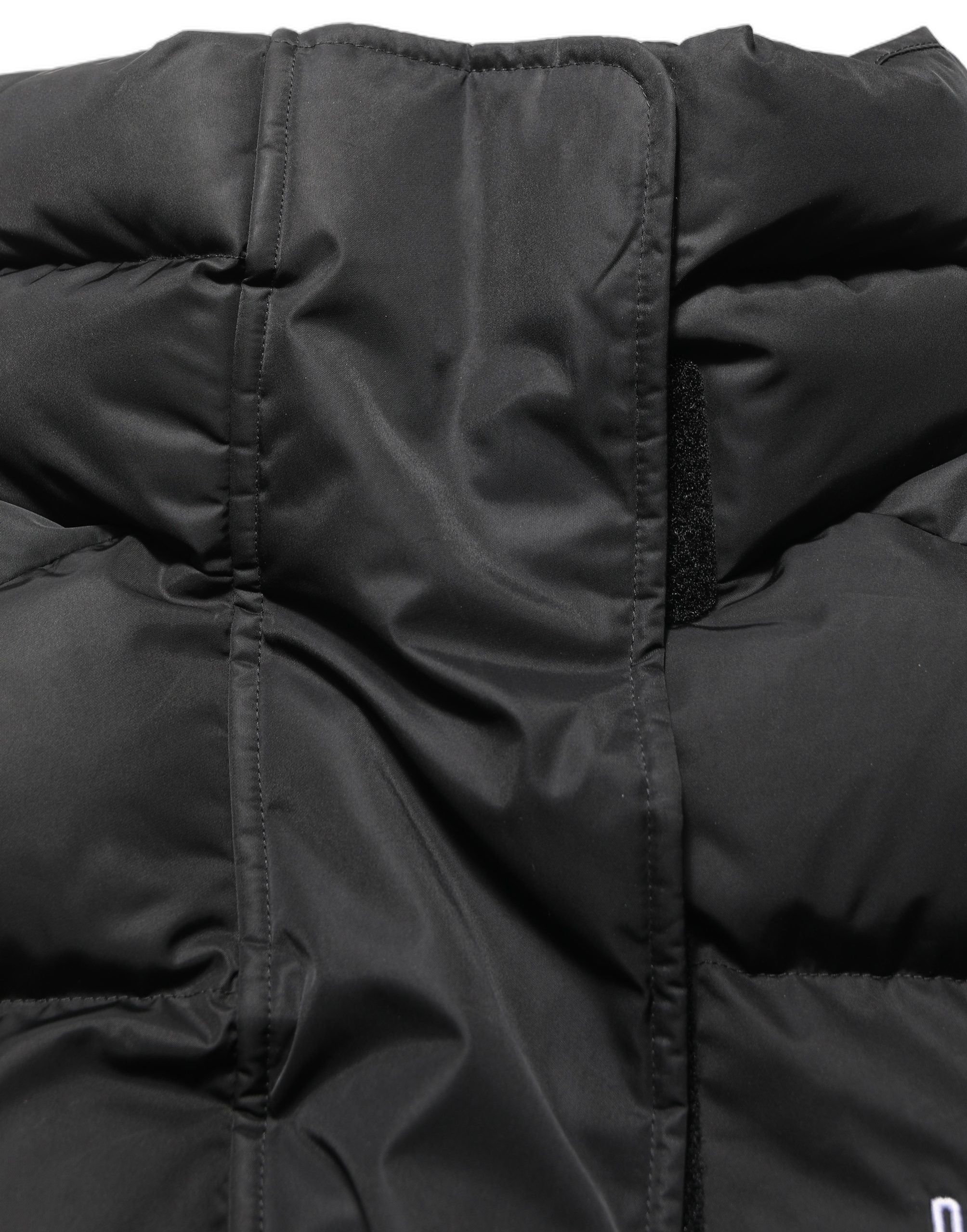 Logo-Embroidered Padded Puffer Jacket — Black