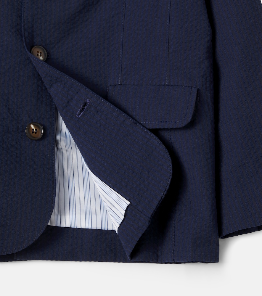 Sybil cotton seersucker blazer