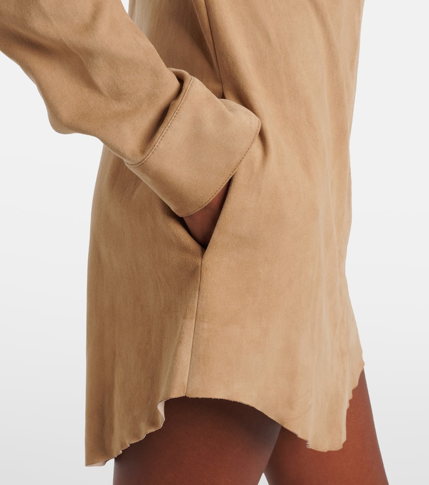 Geraldine suede shirt dress