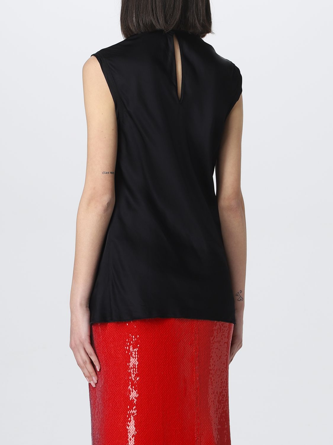 Top Woman color Black