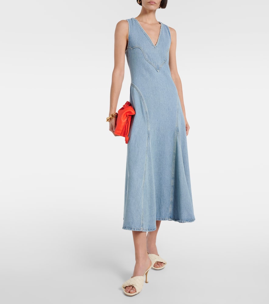 Re/Done Western denim midi dress