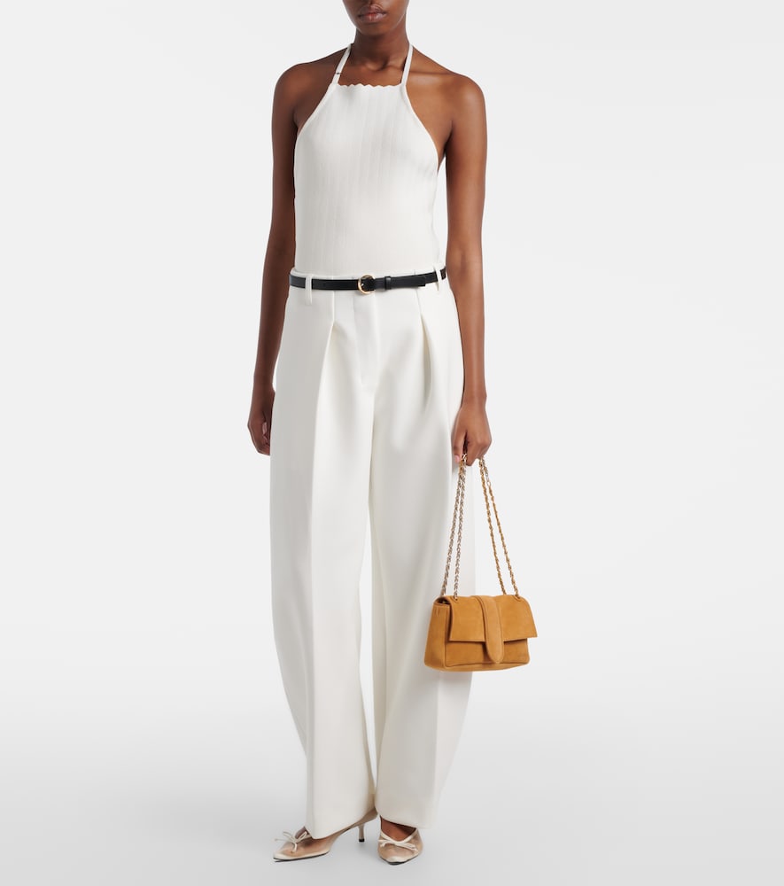 Tablier knitted halterneck top