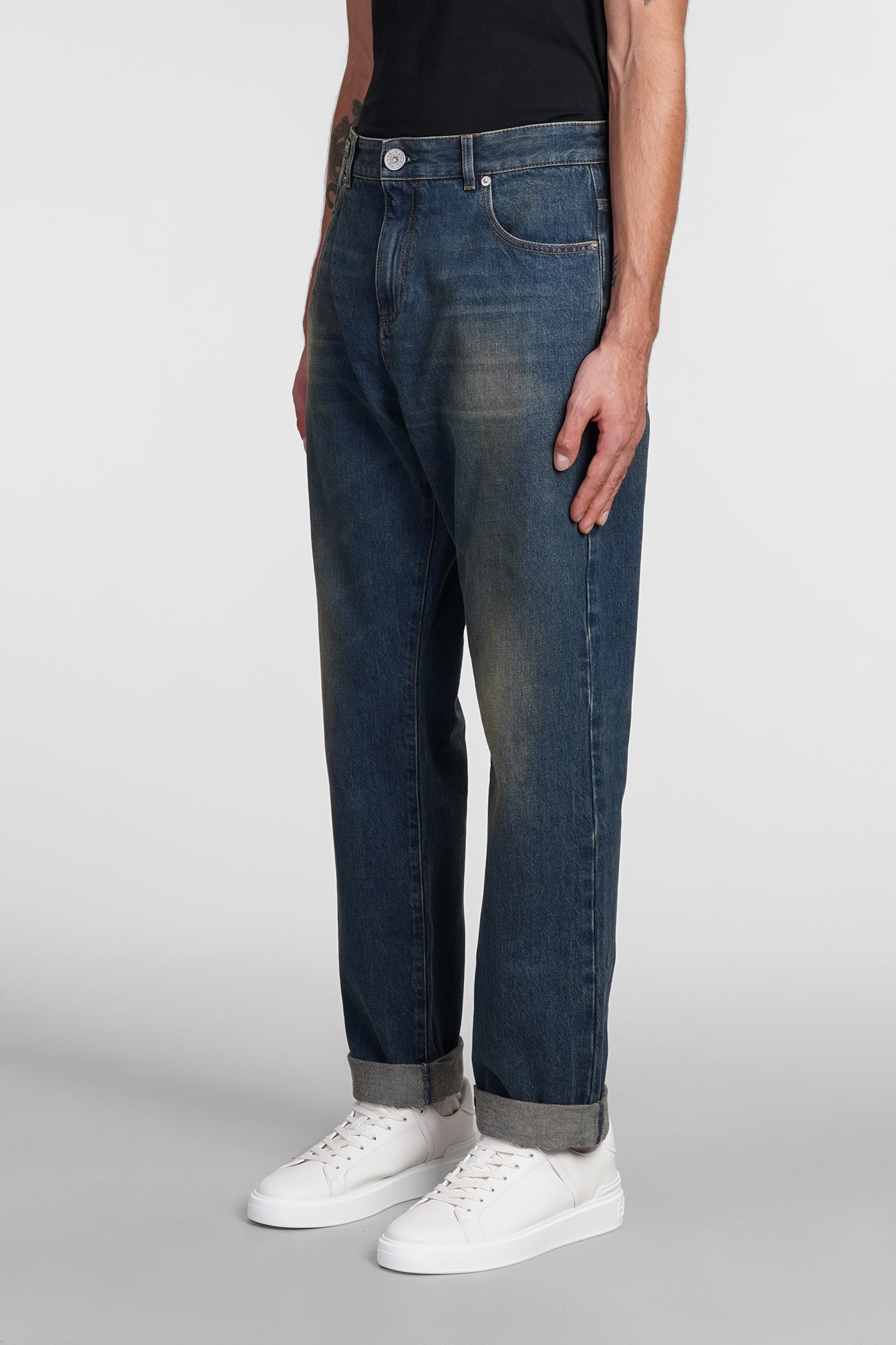 Jeans In Blue Cotton