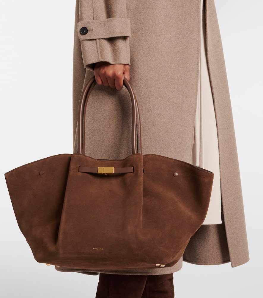 New York suede tote bag