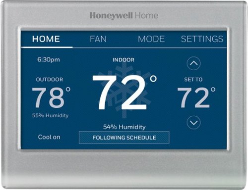 Smart Color Thermostat with Wi-Fi Connectivity - Silver