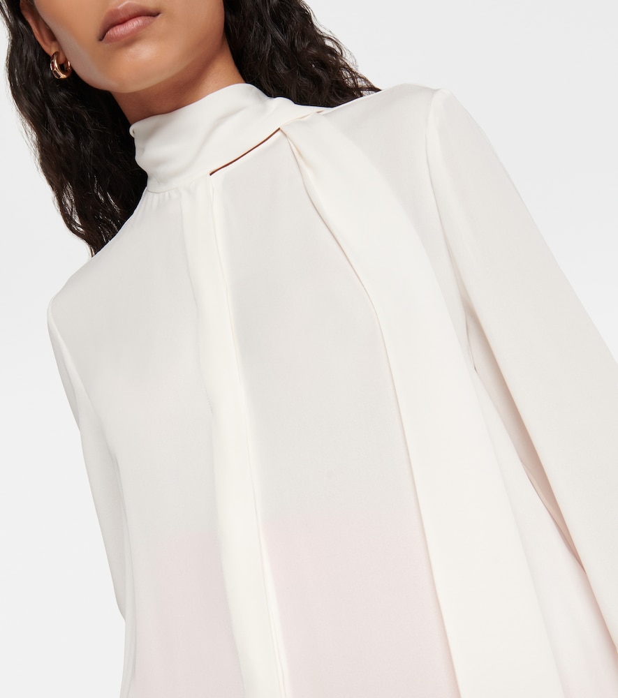 Tie-neck blouse