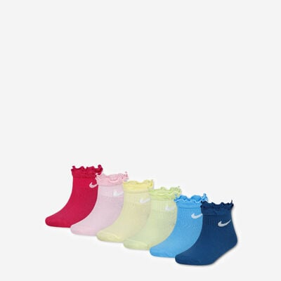 Little Kids' 6PK Ruffle Ankle Socks (5-7) | GN0925-V12