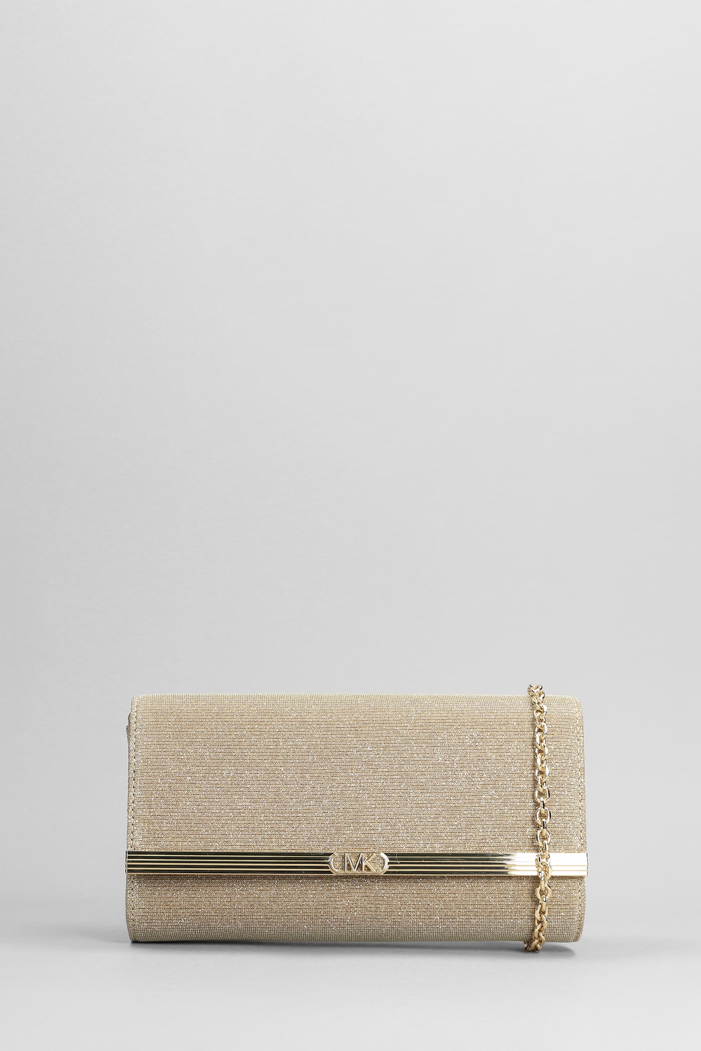 Mona Clutch In Gold Glitter