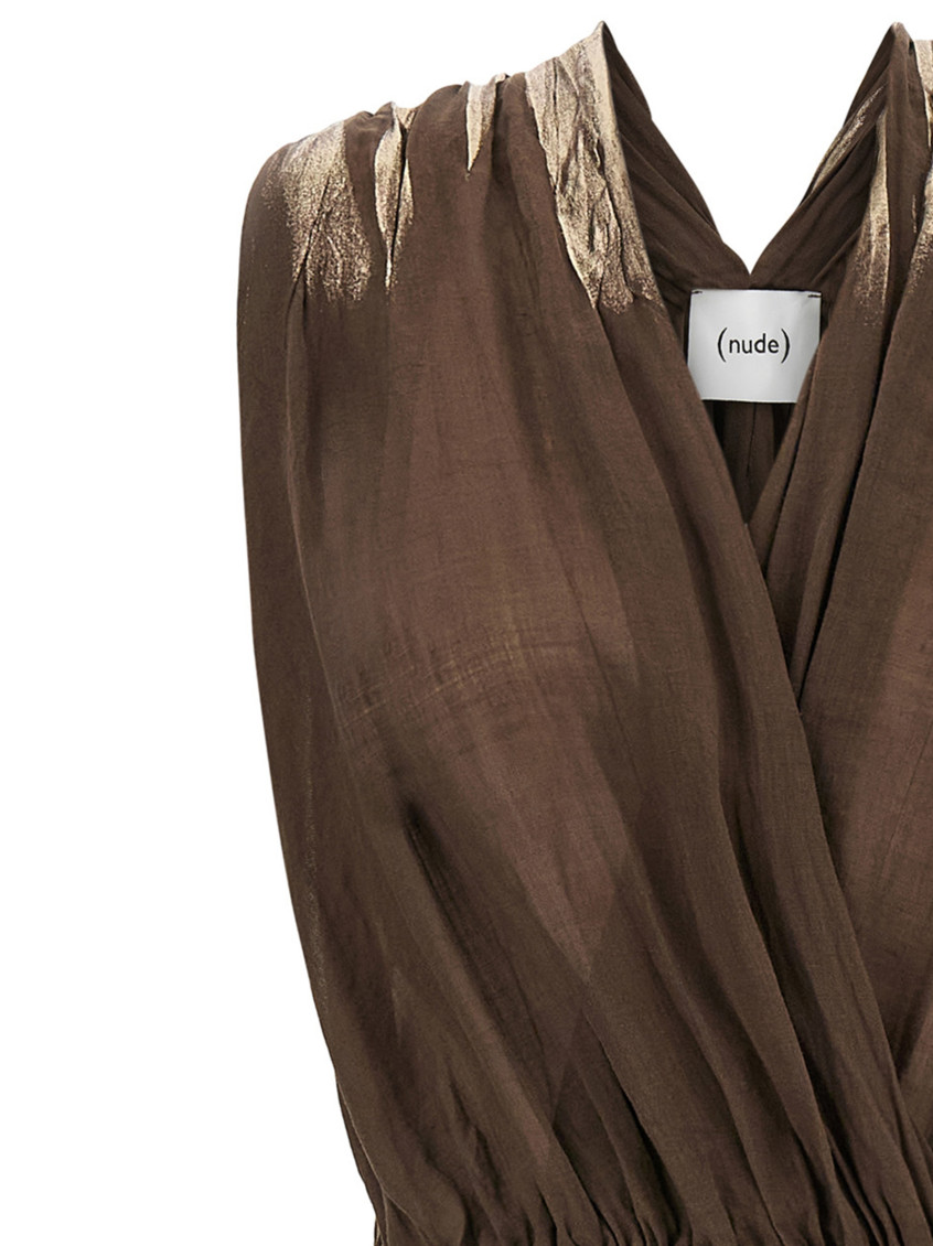 () Linen Blend Dress