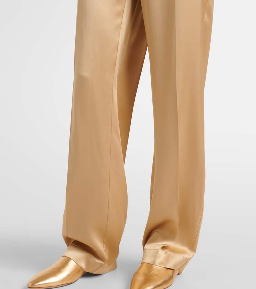 Tawa silk satin straight pants